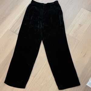 Massimo Dutti Black Velvet pants